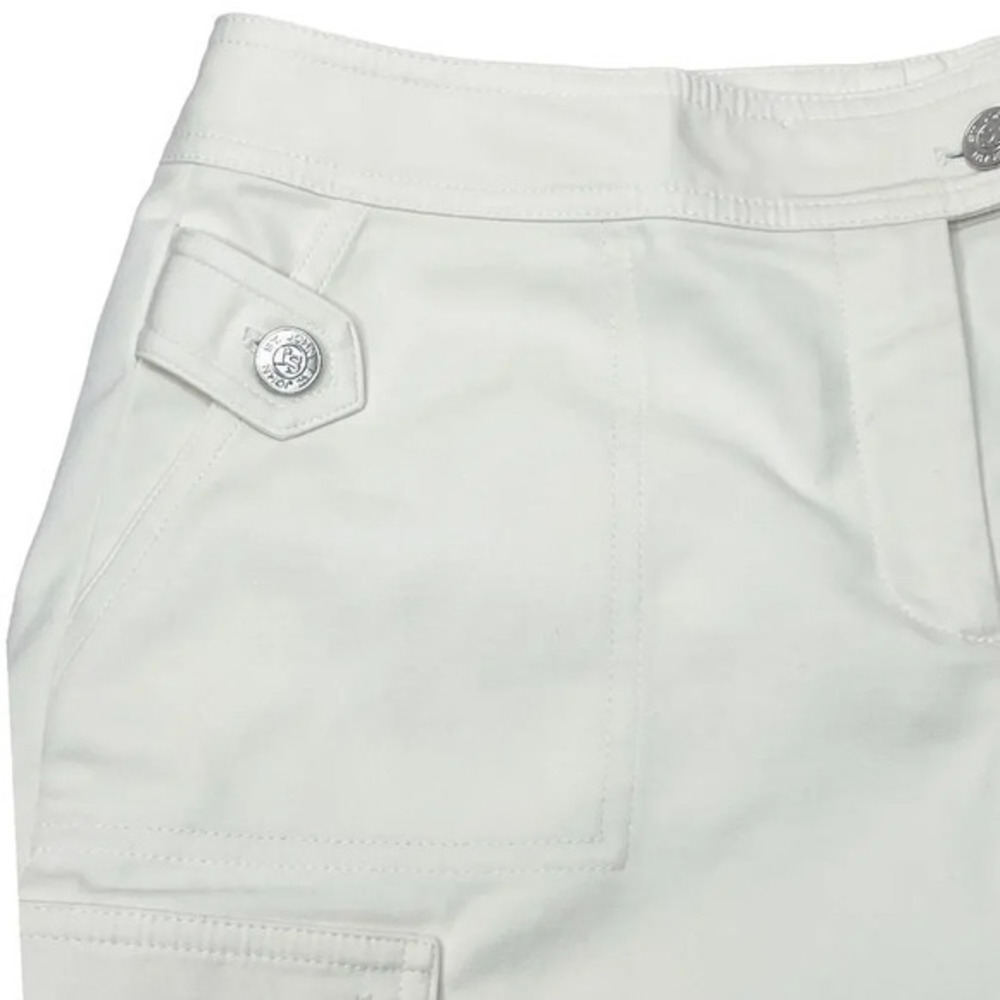 ST JOHN Off-White Cargo Bermuda Shorts Size 6 - Picture 6 of 12